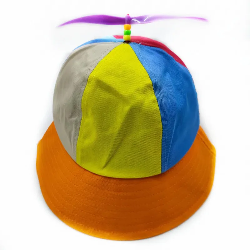 20 Farben Lustiger Propeller Regenbogen-Hubschrauber-Baseballkappe Größe S&L Unisex Kinder Teenager Kleine Köpfe Zylinder für Männer Frauen – Detail 27