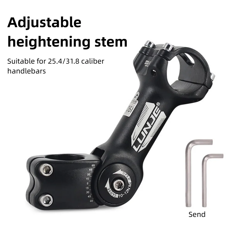 Verstellbarer Fahrradvorbau Road Mountain MTB 90/110/130 mm Vorderradgabel Lenker Power Parts kompatibel mit 31,8 mm/25,4 mm Stangen