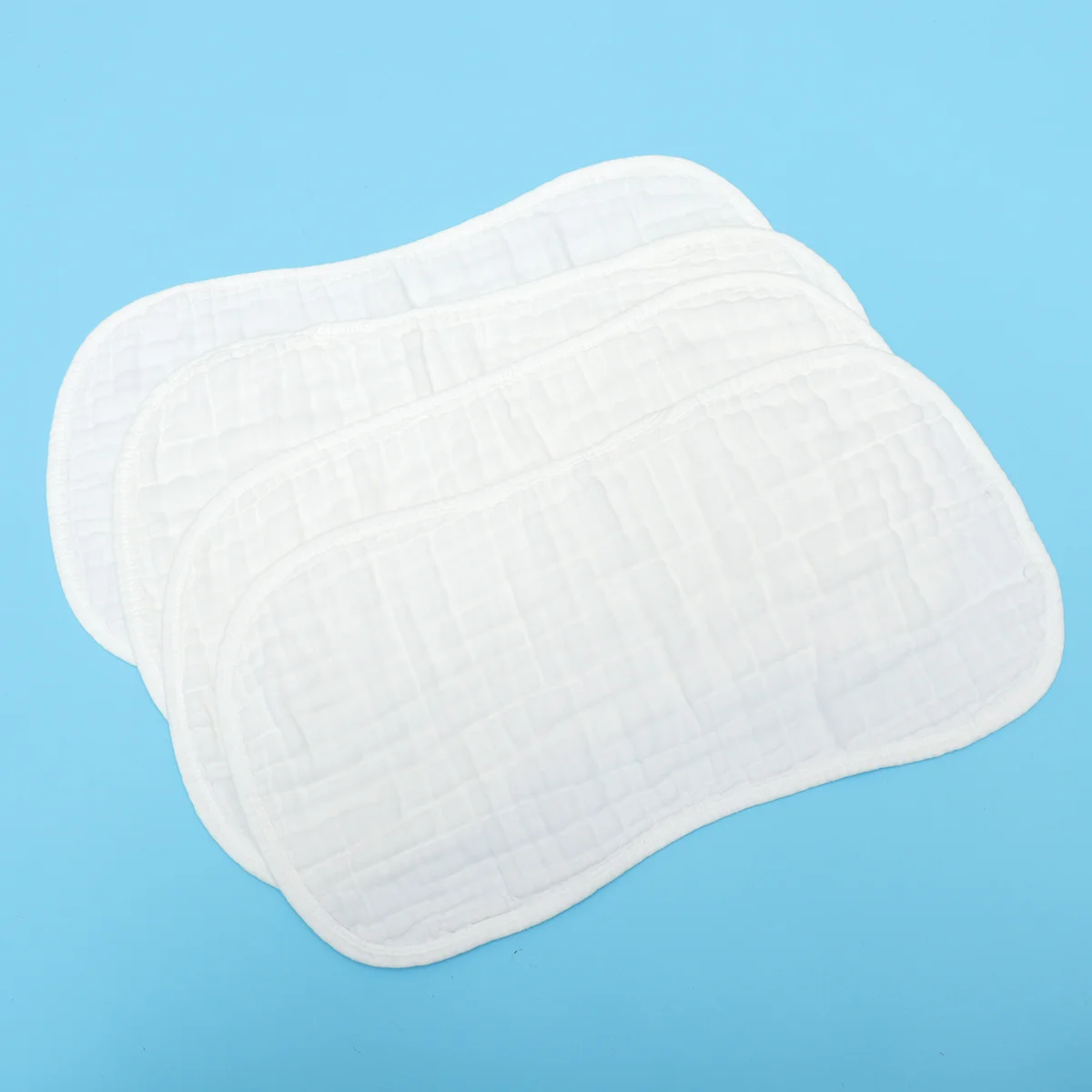 4개입 아기 숄더 트림패드, 소프트 흡수성 트림패드, 유아 트림패드 보호대, 화이트