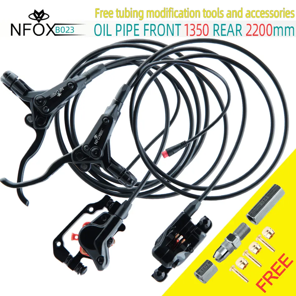 

NFOX B023 Electric Bicycle Scooter Oil Disc Hydraulic Brake 160 Accessories 203 E bike 180 Power Off Right 140 GIFT Tool New