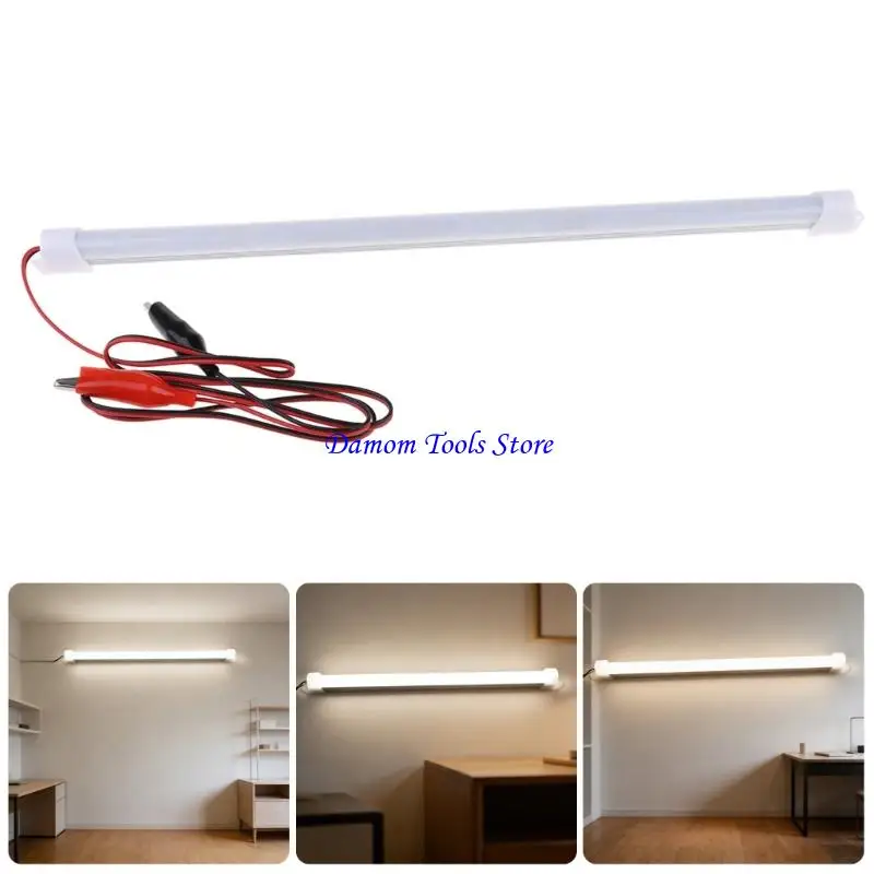 57BE Hard Rigid Tube Strips Lamp with Clip Wire 12V 36LED Car LED Interior Light Strips Lighting Accessories