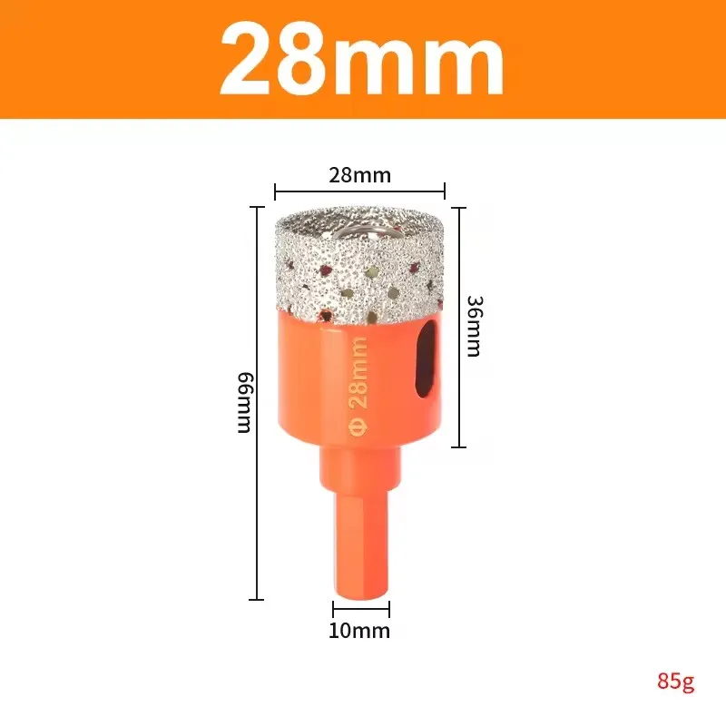 1 Pc 18-68 Mm Diamantgesoldeerde Kern Droge Boor Voor Porseleinen Tegels Marmer Glas Graniet Gat cup Saw Cutter Accessoires Snijden