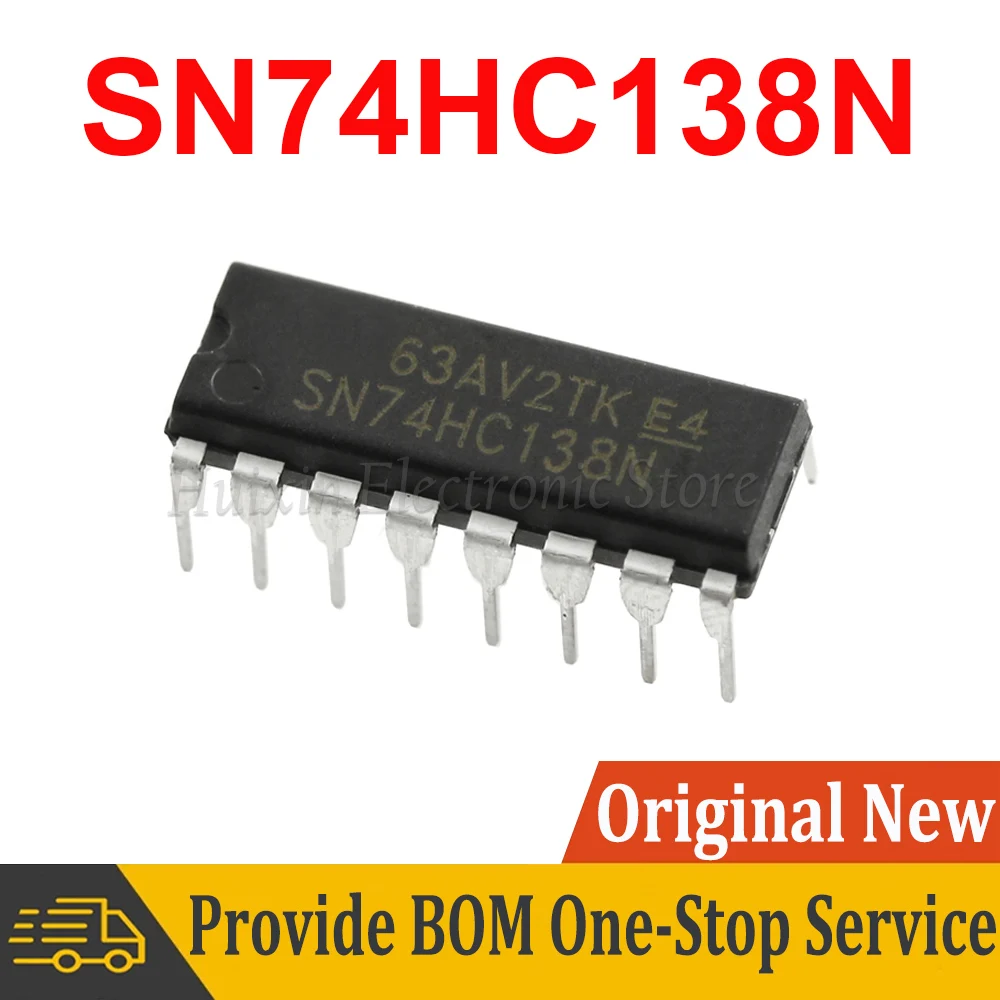 5PCS SN74HC138N DIP16 SN74HC138 74HC138N 74HC138 DIP New and Original IC Chipset