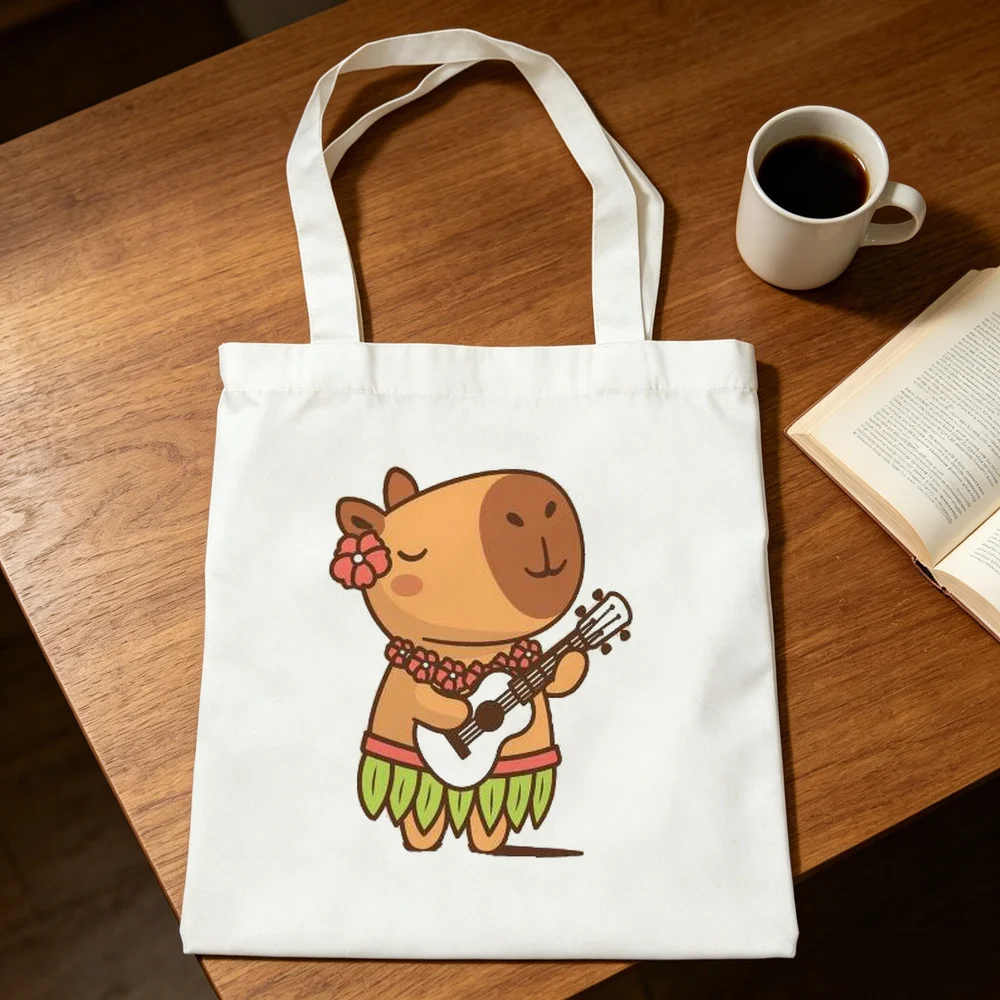 Capybara tote bag totebag reusable torba na zakupy y2k femme