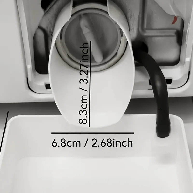 Emergency Drain Funnel for Washing Machine、Filter Drainage Guide Nozzle，Waterproof Drain Outlet Replacement Accessory for Front-
