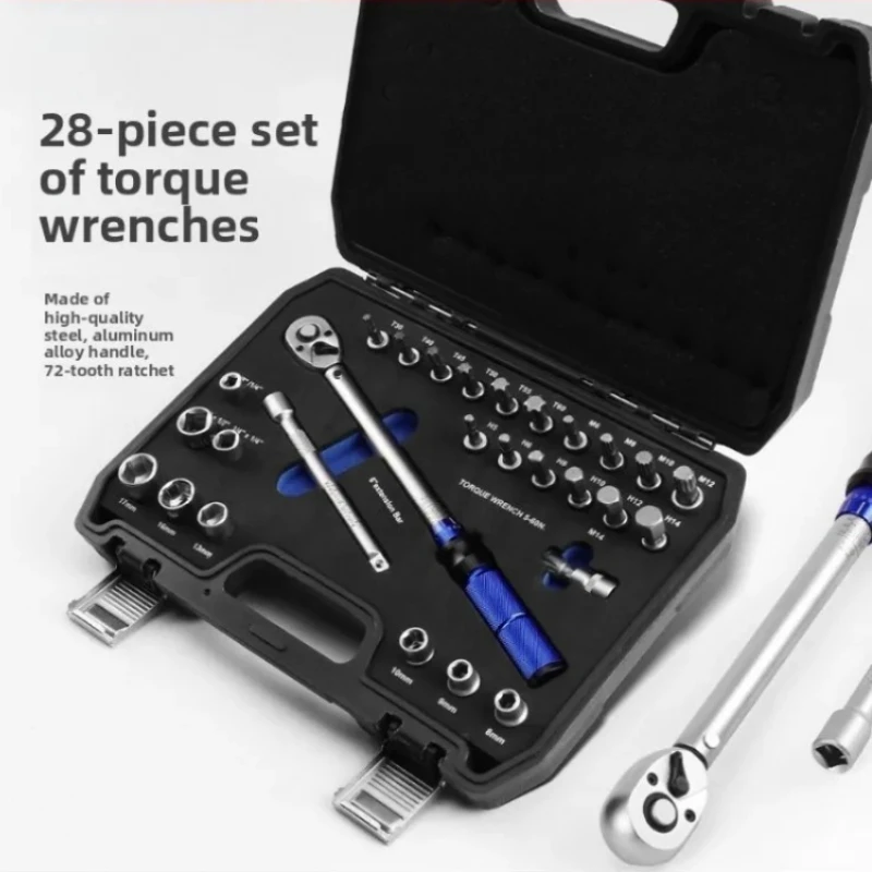 

High Precision Torque Wrench Set 72-Tooth Ratchet for Automotive Repair
