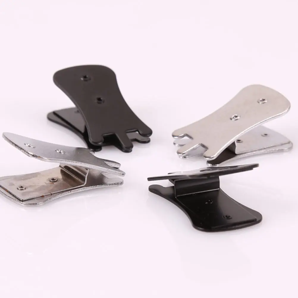 

4 pcs Portable Erhu Mute Clips Galvanized Steel Durable Practice Accessories For Huqin Sound Reduction Assorted Colors