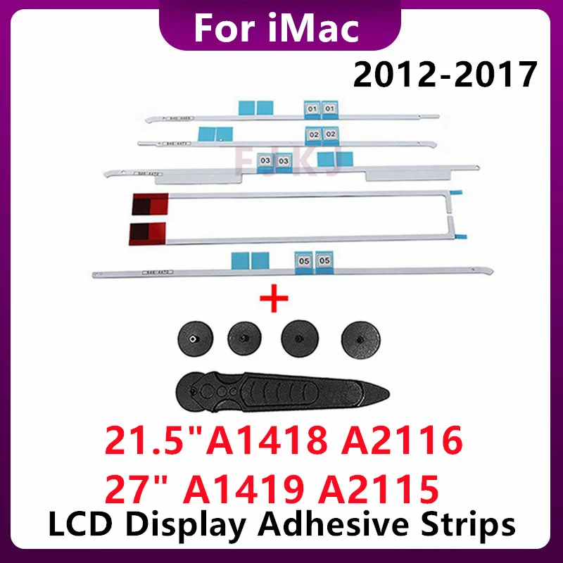 

New LCD Display Adhesive Strips Sticker Tape With Opening Tool Kit For iMac 21.5“ A1418 A2116 27" A1419 A2115 2012-2017 Years