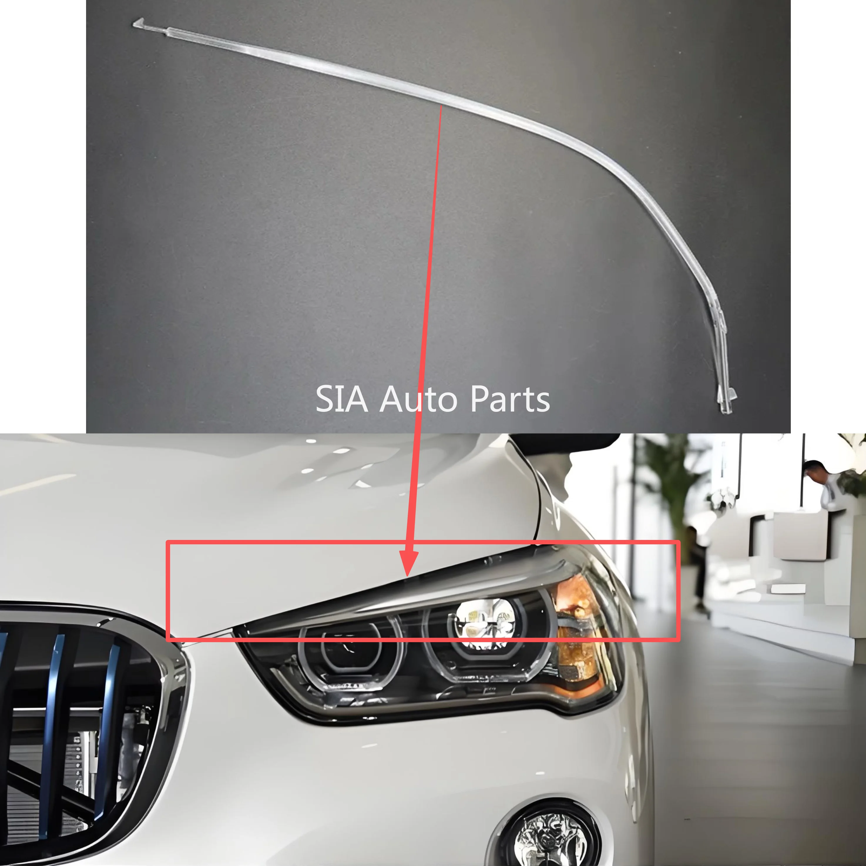 

Для BMW X1 F49 Лампа для бровей 2016-2019 Дневные ходовые огни Автомобильные фары DRL Световодная трубка Ангельские глазки Световодные полоски