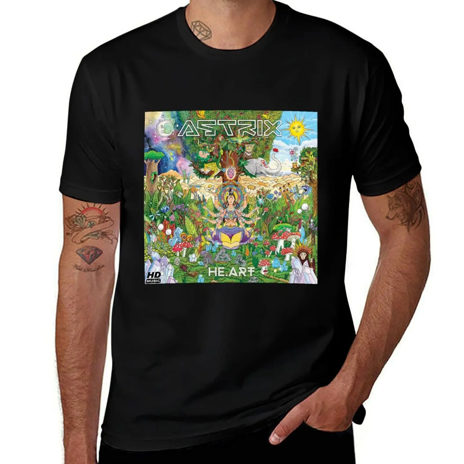 Astrix Poster T-Shirt Work Daily Short Sleeve Top