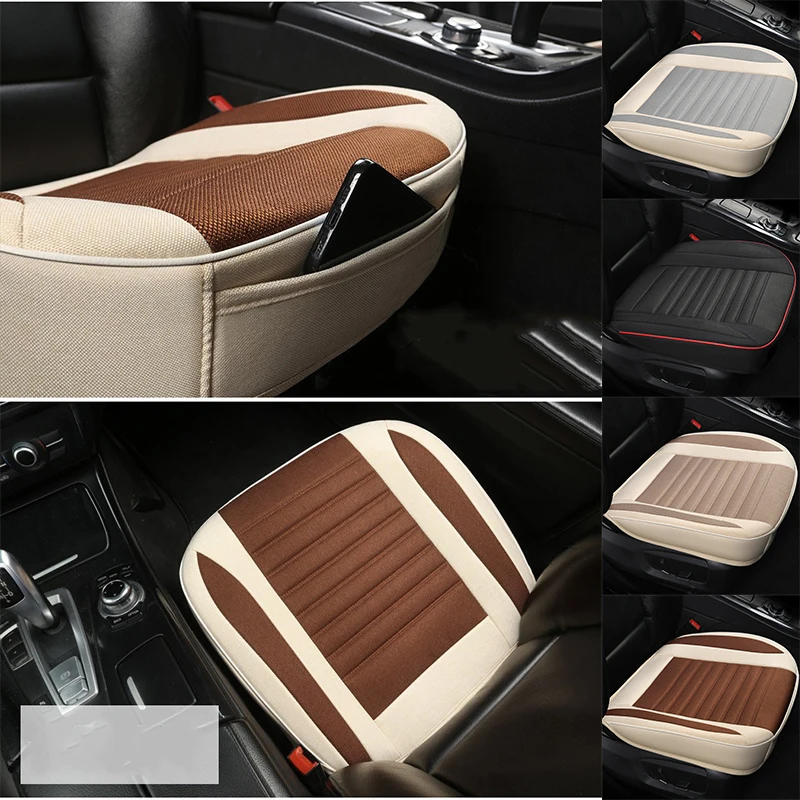 Breathable Car Seat Cover Front/rear Seat Protective Anti-slip Seat Cushions Universal Car Seat Trim Cover Accessories