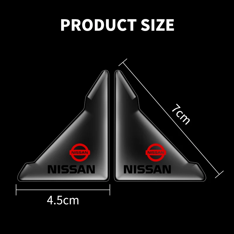 2 قطعة ركن باب السيارة الشفاف المضادة للتصادم يغطي ملصقات لنيسان قاشقاي تيدا ركلات فيرسا ليف سنترا ألتيما X-trail