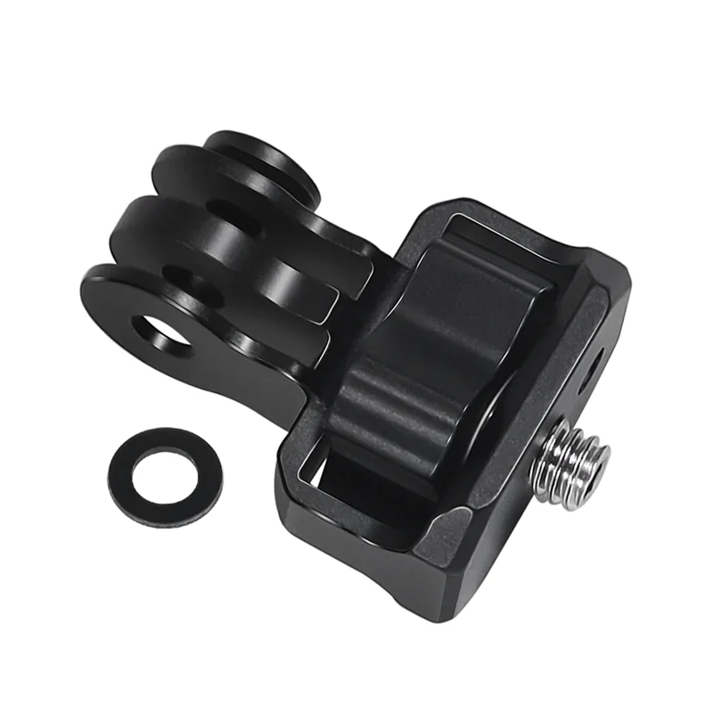 Solid For Upgraded 2Rd Gopro Three-Card To 1/4 Adapter Alai Positioning Disassembly Fixed Mounting Base,Black A Durable