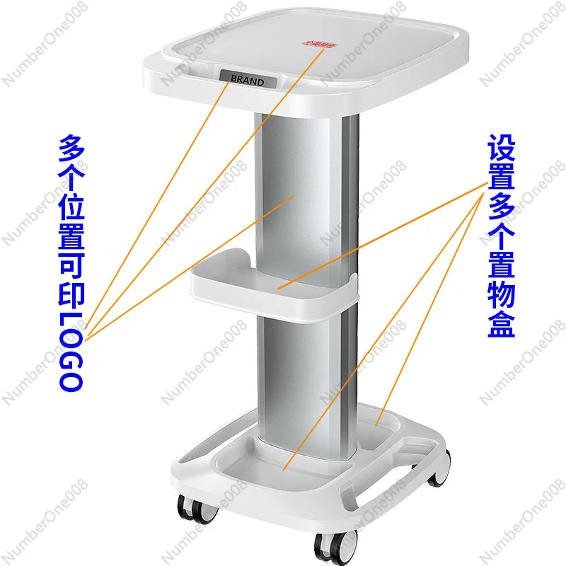 Beauty Instrument Stroller ABS Small Bubble Stroller Foundation Dental Clinic Beauty Salon Special Trolley Tool Car