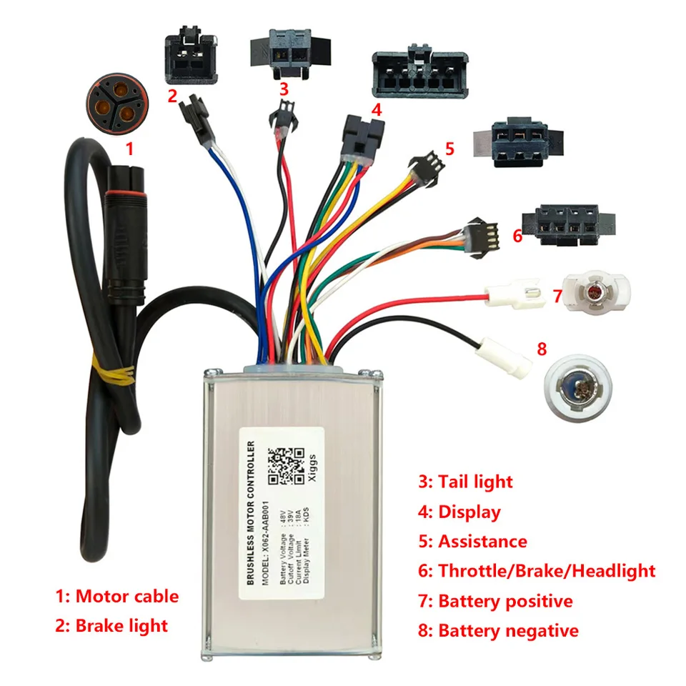 コントロールカラー Controller for brushless motor 36v48v 48V 18A Brushless Motor Controller for Electric Scooters