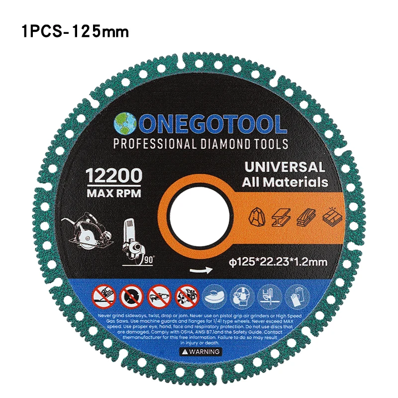 Composiet Multifunctionele Snijden Zaagblad 110/125mm Ultradun Zaagblad Keramische Tegel Glas Slijpschijf Voor haakse Slijper