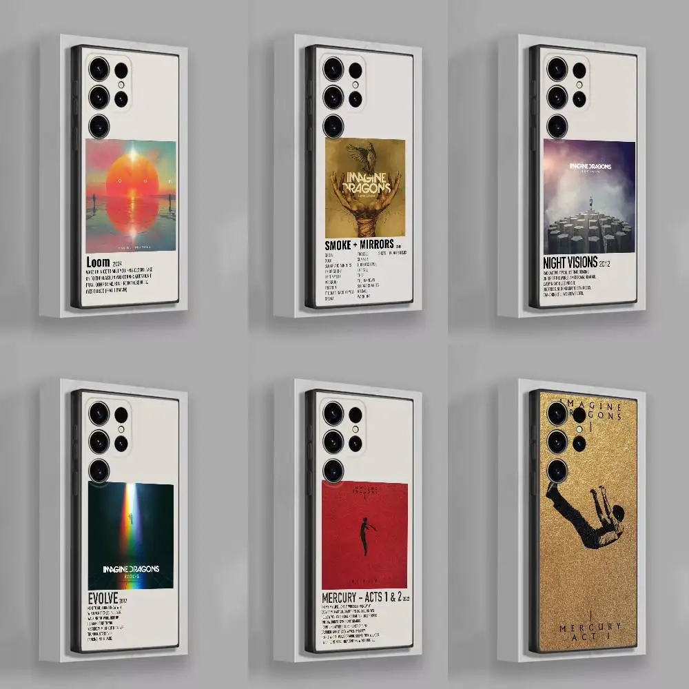 

I-Imagine Dragons Evolve Night Visions Phone Case For Samsung S22,S24,S20,S25,S23,S30,S21,Ultra,Plus,5G ,Fe,Lite Black Cover