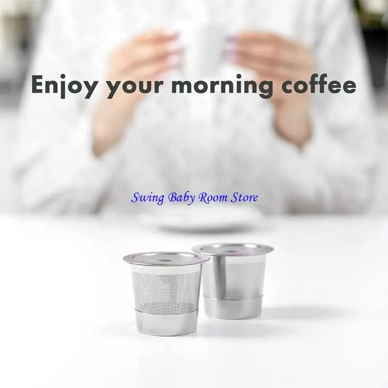 K1AD Mesh Coffee Filter Coffee Funnets Coffers Coffee Shersers Material aço inoxidável