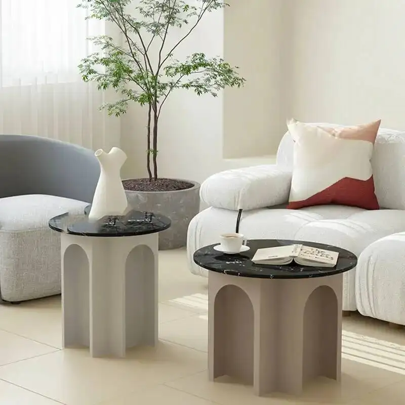 Desk Modern Small Table Dressers Round Black Cute Tea Lateral Side Console Table Center Mesa Plegable Furniture Living Room HDH