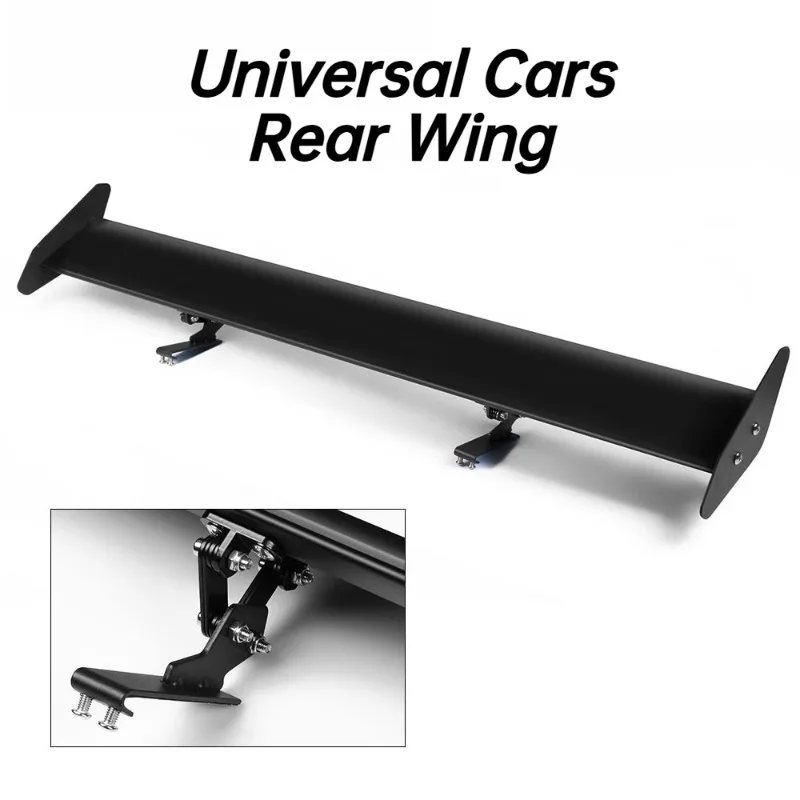 

For Universal Cars No Drill Single Layer Rear Wing Spoiler Lip Exterior Modification Auto Accessories Rear Winglet Universal Fit