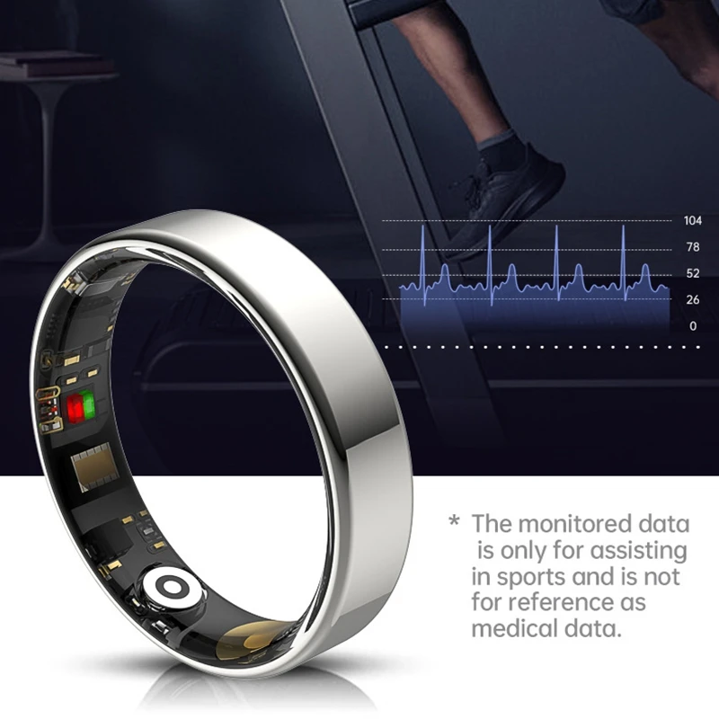 VIVO 2025 Смарт-кольцо Bluetooth-вызов Монитор сердечного ритма и артериального давления 5 АТМ Водонепроницаемое кольцо для здоровья Мужчины Женщины Для Xiaomi Подарок