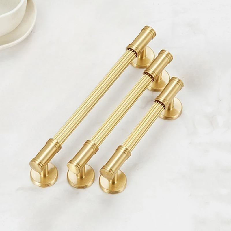 

HOT 8PCS Solid Brass French Furniture Pulls Handles Drawer Knobs Cupboard Wardrobe Closet Dresser Shoe TV Cabinet Pulls Pens