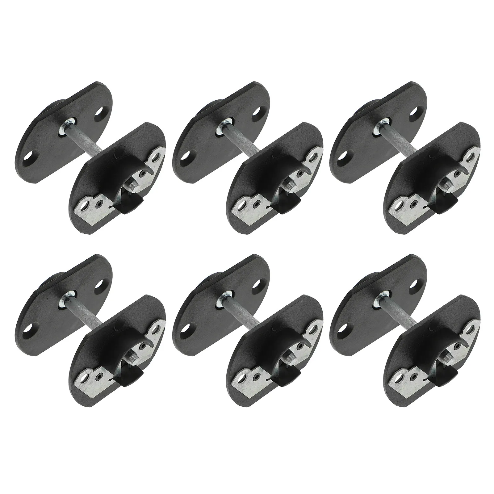6 Sets Sofa Furniture Connecting Fastener Couch Pin Connectors Hooks for Sectional Clip Black Clips Hardware Accessories