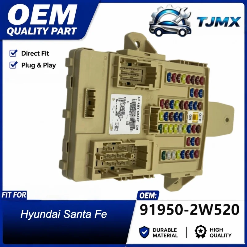 91950-2W520 Relay Box Assembly Fuse Relay Box for Hyundai Santa Fe Replacement Auto Electrical Parts