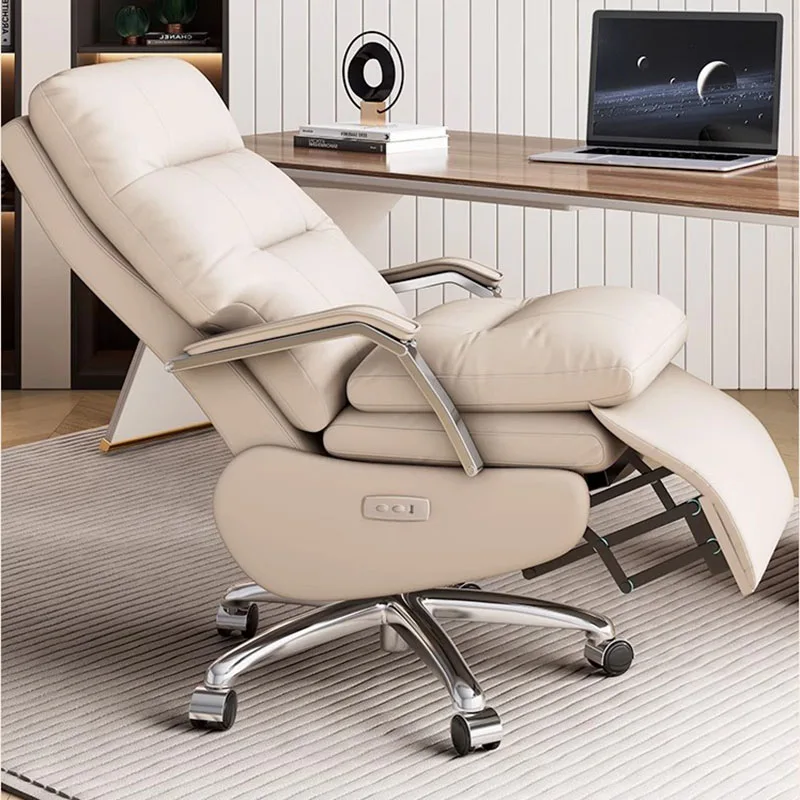 Silla de oficina de lectura con ruedas, asiento reclinable para juegos, escritorio de pedicura, masaje, silla de oficina de cuerpo completo, Taburete para dormitorio, muebles de salón