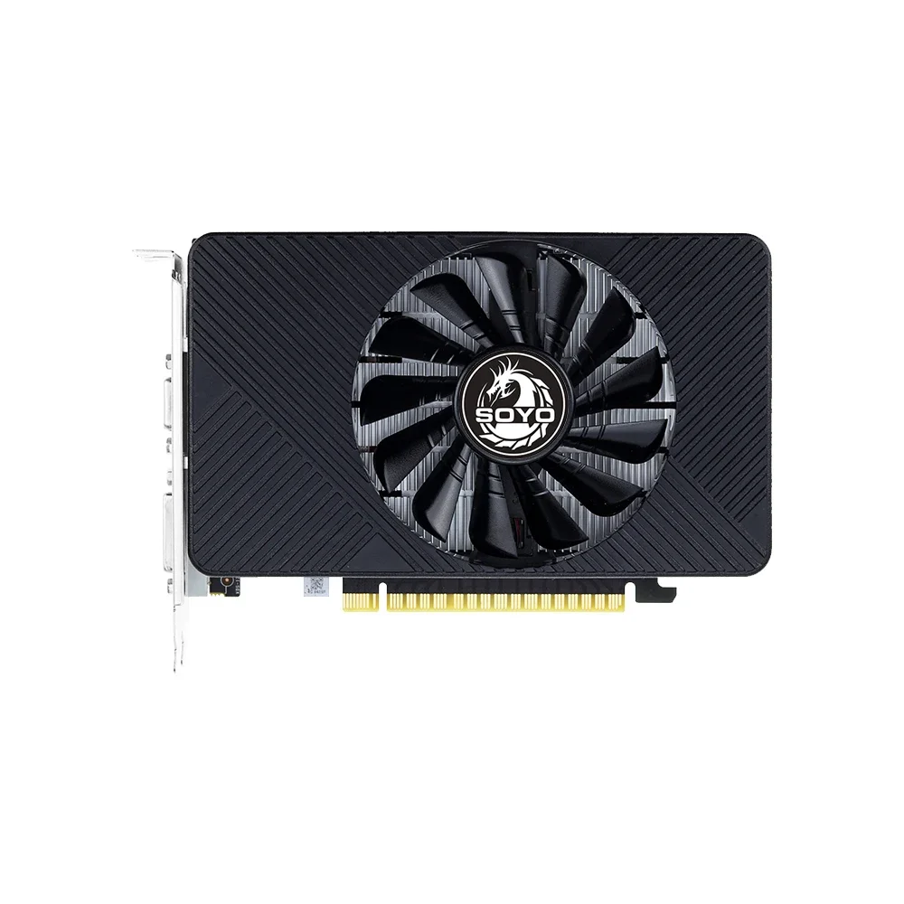 SOYO GTX750 4G DDR5 Graphics Card 128bit Single Fan DVI+HDMI+VGA 640 Unified Desktop PC Gaming Video Card 28NM NVIDIA PCIE2.0*16