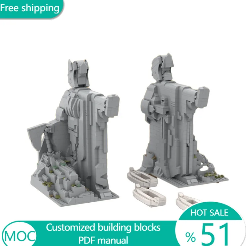 

1553 детали: Конструктор MOC «Звездные боевые столбы Короля», модульный, настраиваемый, креативный дизайн, развивающая игрушка для самостоятельной сборки, подарок на праздник