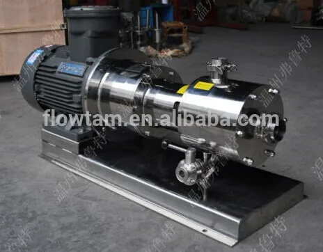 three stage high shear inline homogenizer