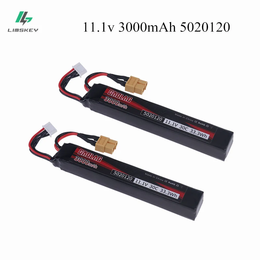 3s 11,1 V 3000mAh 30C 5020120 Lipo аккумулятор для Airsoft BB пневматического пистолета Электрические игрушечные пистолеты RC части