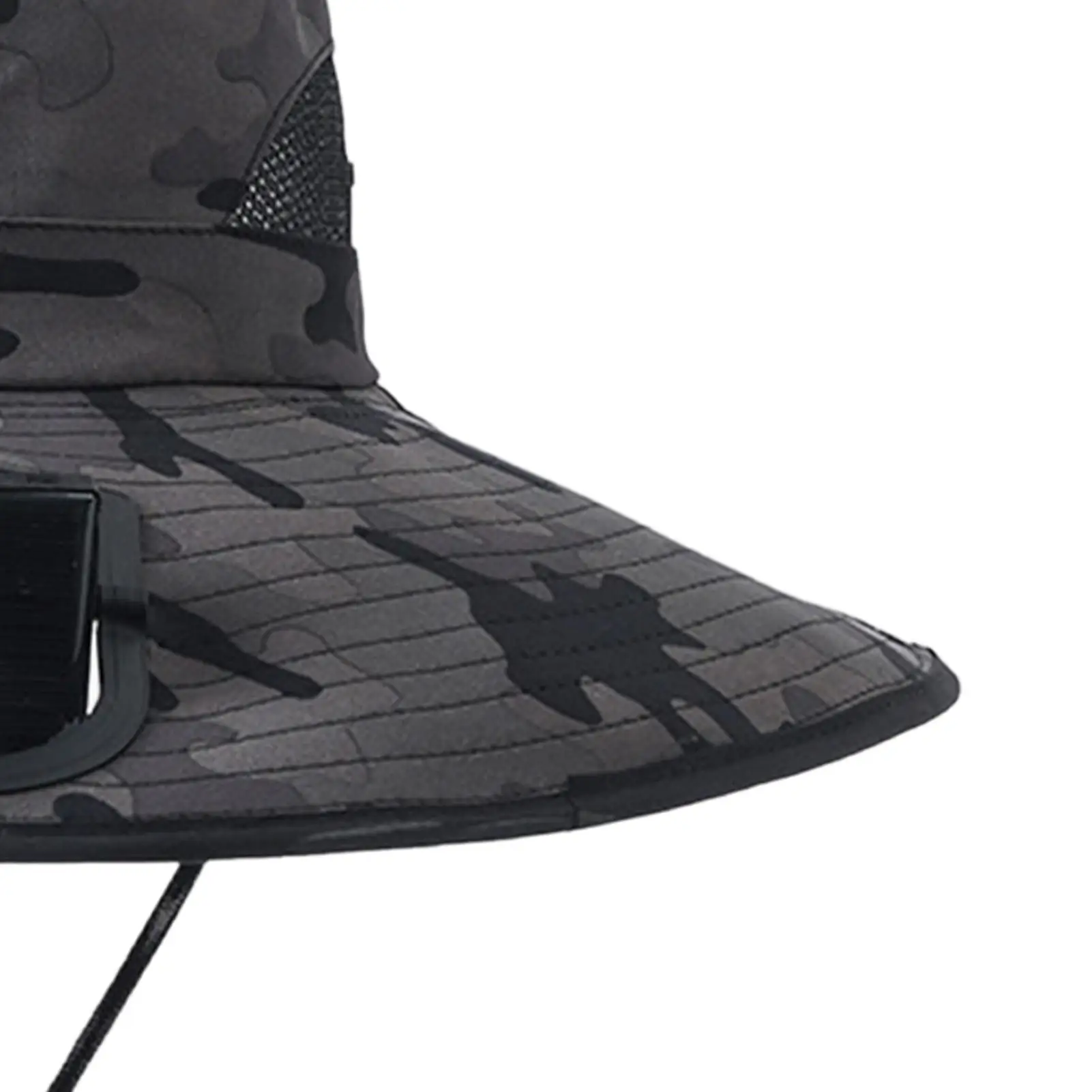

Men Bucket Hat Breathable Wide Brim Outdoor Fishing Hat With Solar Fan For Hiking Camping Traveling Beach Picnic Backpacking