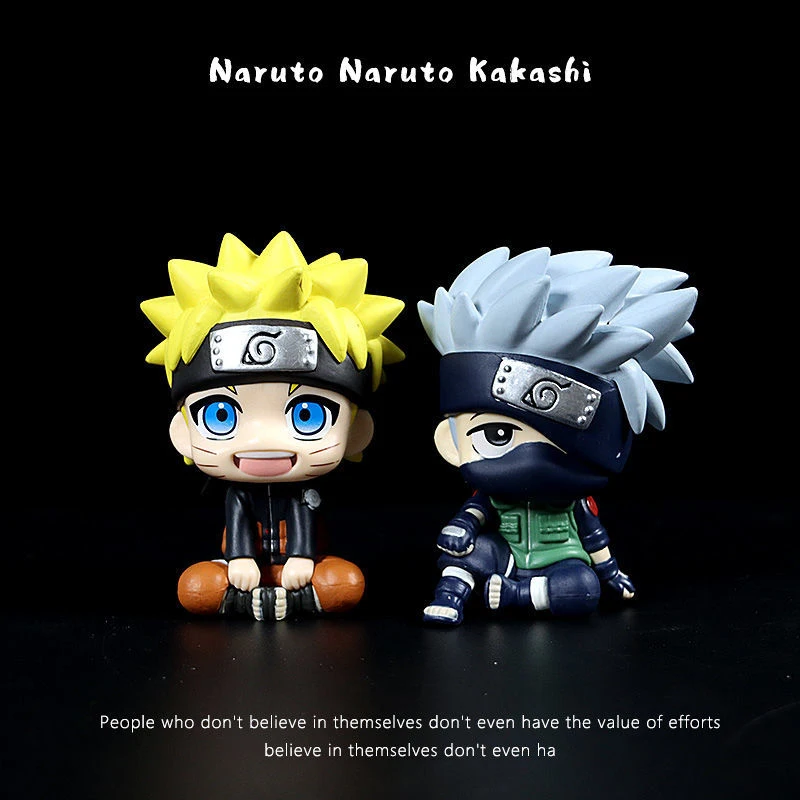 Anime Naruto 9 Cm  Action Figure Uchiha Sasuke Itachi Naruto Kakashi Model Toys Car Decoration Doll Birthday Gift