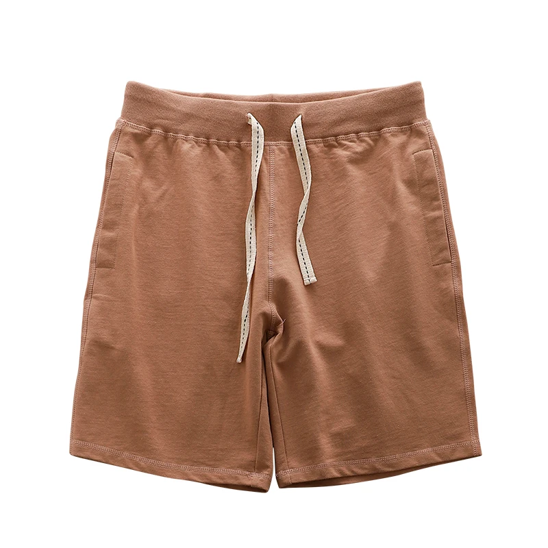 DUKEEN Shorts Heren Zomer Badstof Joggingbroek Katoen Effen Kleur Joggingbroek Losse Casual Vijfpuntsbroek Heren