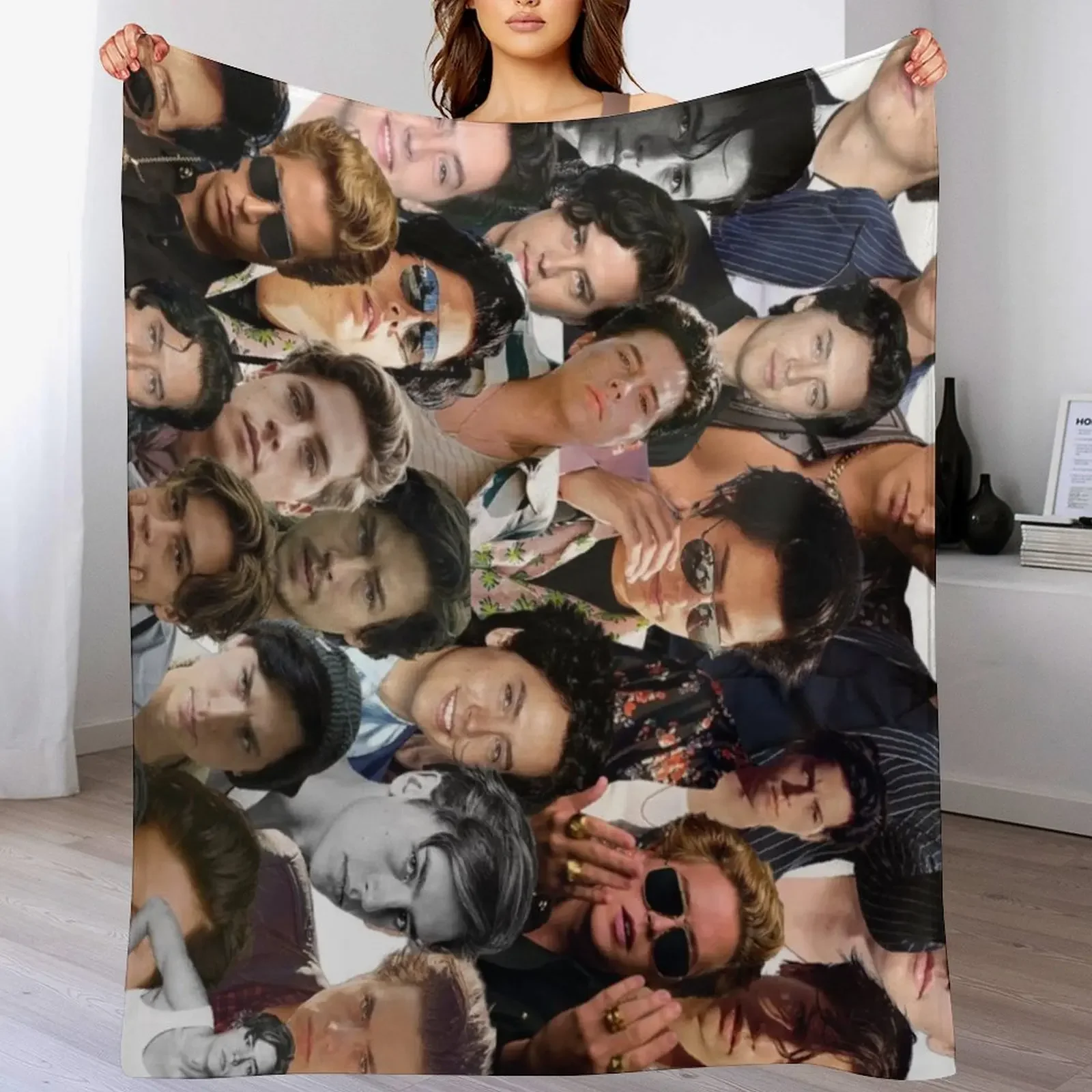 cole sprouse photo collage Throw Blanket Fashion Sofas sofa bed Blankets