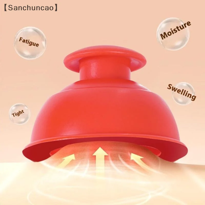

San〕Anti-cellulite Silicone Suction Cup Ventosas Massage Body Cups Vacuum Cupping Therapy Masajeador Face Sucker Slimming Jars