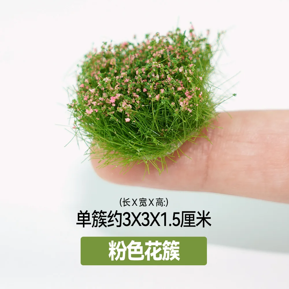 8 개/몫 혼합 큰 꽃 클러스터 모델 키트 Diy 마이크로 장면 레이아웃 디오라마 액세서리에 대한 소형 식물 재료