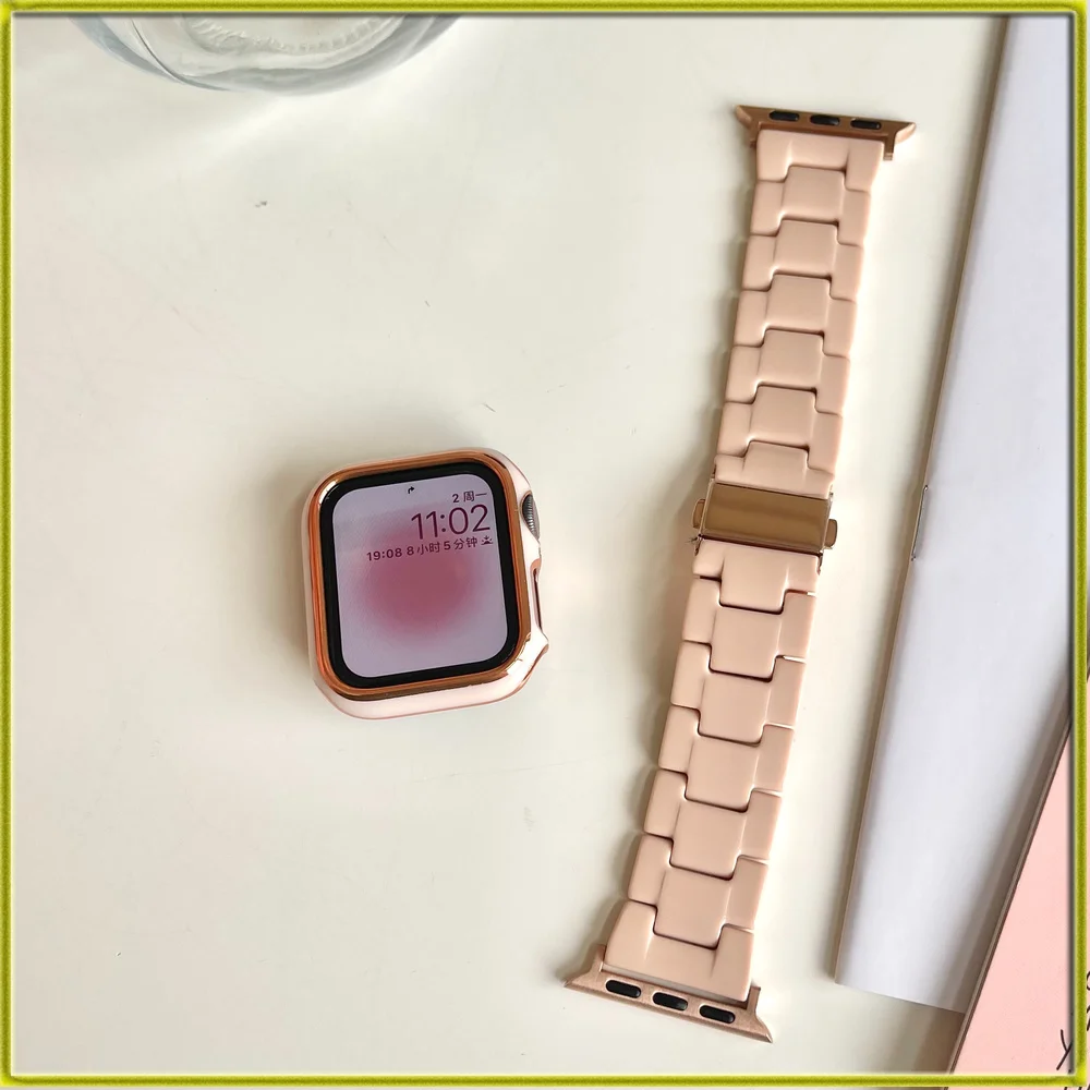 

Ремешок для часов, новый ремешок для часов Apple Watch iwatch 1/2/3/4/5/6, легкий акриловый ремешок из смолы для Applewatch