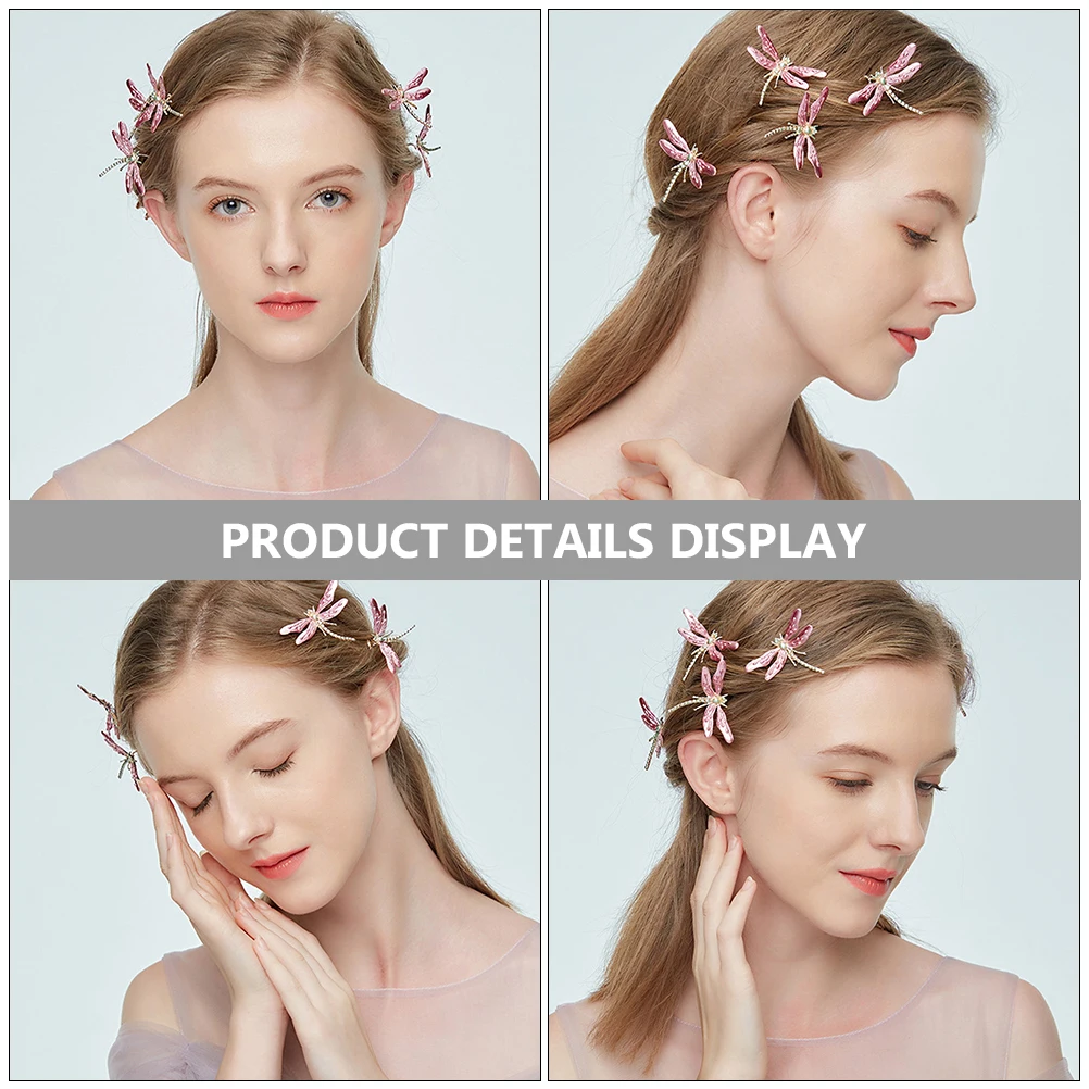 

French Hair Pin for Women Accessories Wedding Forks Dragonfly Clip Hairpin Stick