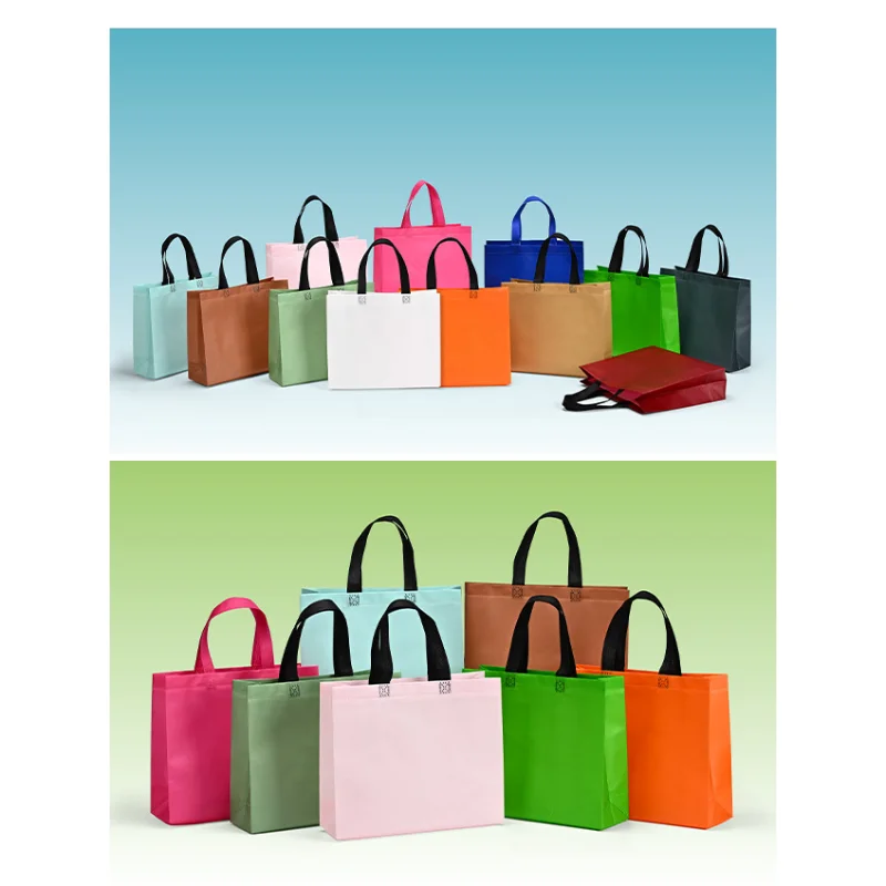 المرأة حقيبة تسوق قابلة للطي قابلة لإعادة الاستخدام صديقة للبيئة كبيرة للجنسين النسيج غير المنسوجة حقائب كتف حمل أكياس القماش البقالة الحقيبة #2