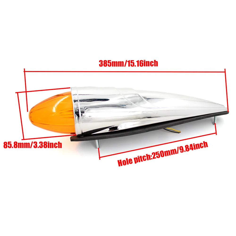 1 قطعة 12 فولت 24 فولت 18LED غطاء أصفر ضوء أصفر مطلي قذيفة سقف شريط إضاءة حصيرة مناسبة لشاحنات بيك اب وسيارات الشحن