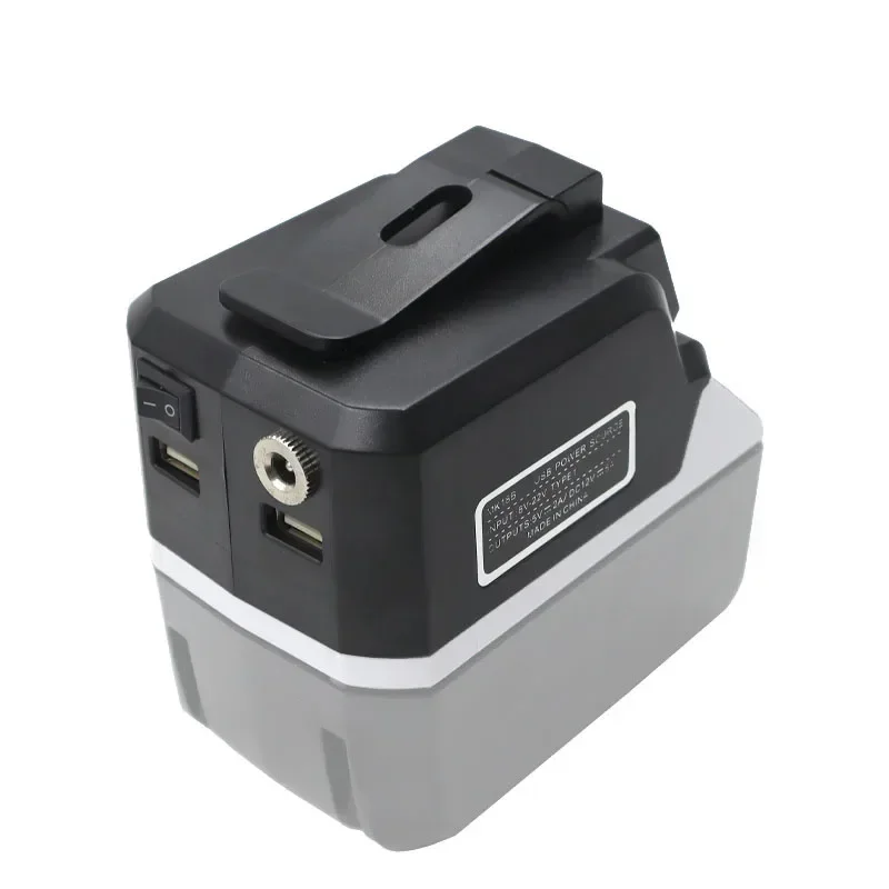 MK18B Li-ion Battery Adapter For Makita 18V BL1815G BL1813G Li-ion Battery LED Mobile Phone USB Charger DC 12V Output Connector 4