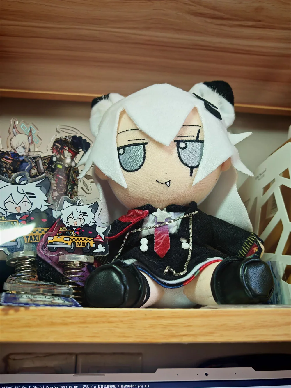 Pluszowa gra Arknights Lappland the Decadenza Pluszowa lalka 20 cm Wypchane miękkie rekwizyty Cosplay