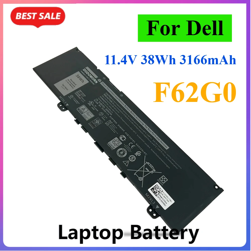 

Laptop Battery F62G0 for Dell Inspiron 13 5370 7370 7373 7380,Vostro 5370,Inspiron 13MF,13 7386,P83G P83G001 P87G 38Wh 3166mAh