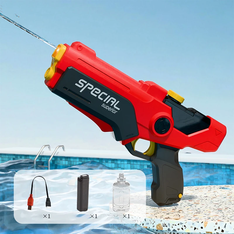 Electric Water Gun Automatic Water Absorption Gun Large Capacity Continuous Water Squirt Toy Outdoor Beach Game Children Gift