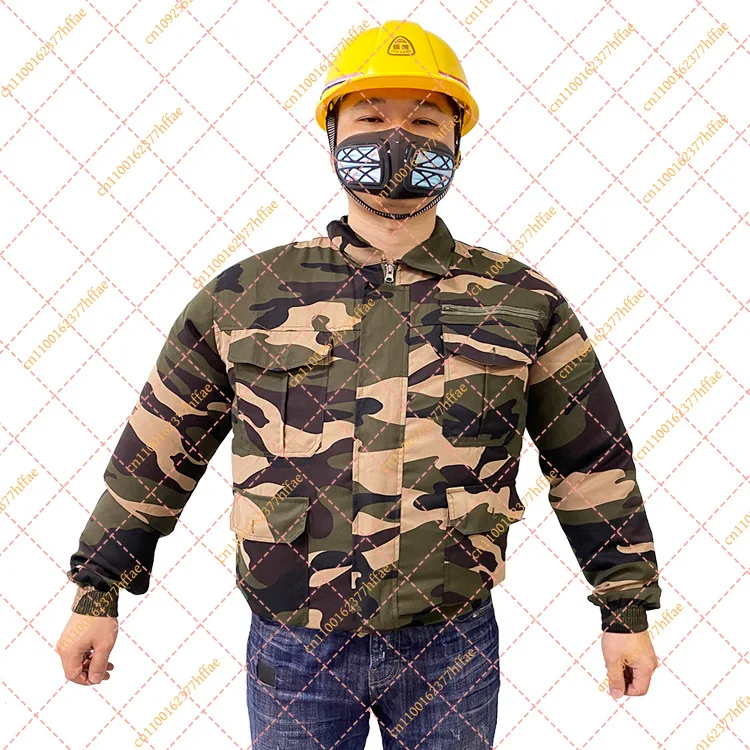 Summercooling air conditioner clothing with fan power supply complete set of clothes outdoor welding labor insurance workclothes