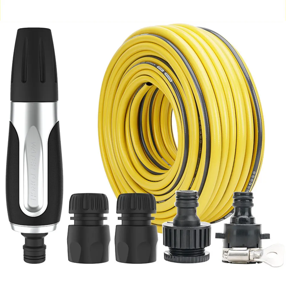 مسدس غسيل السيارات مع خرطوم 2/3/5 متر أوضاع رش متعددة حديقة مدفع المياه المحمولة فوهة خرطوم الضغط لحديقة الري