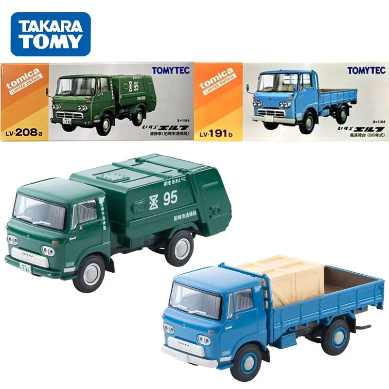 

TAKARA TOMY TOMYTEC Tomica 1/64 TLV-208a Isuzu Elf Cleaning Truck Alloy Toys Motor Diecast Metal Model Gifts